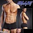 美國Blue Line-潮男綁帶平口褲-經典黑 L/XL BLM004-適合亞洲男性尺寸
